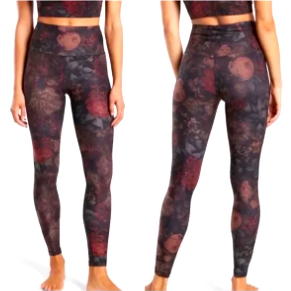 ATHLETA Elation rose Printed Tights size SMALL Petite